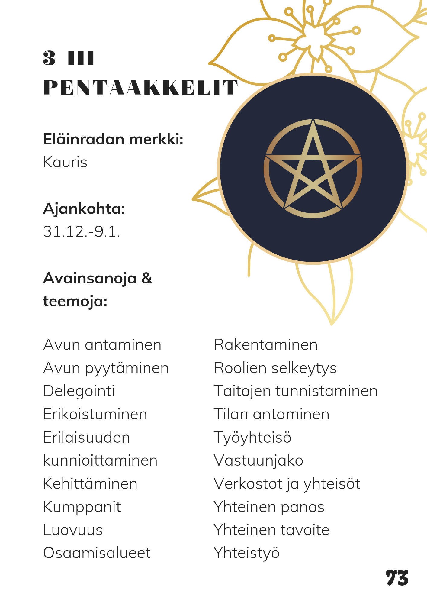 Tarot - Avainsanojen kultainen opas