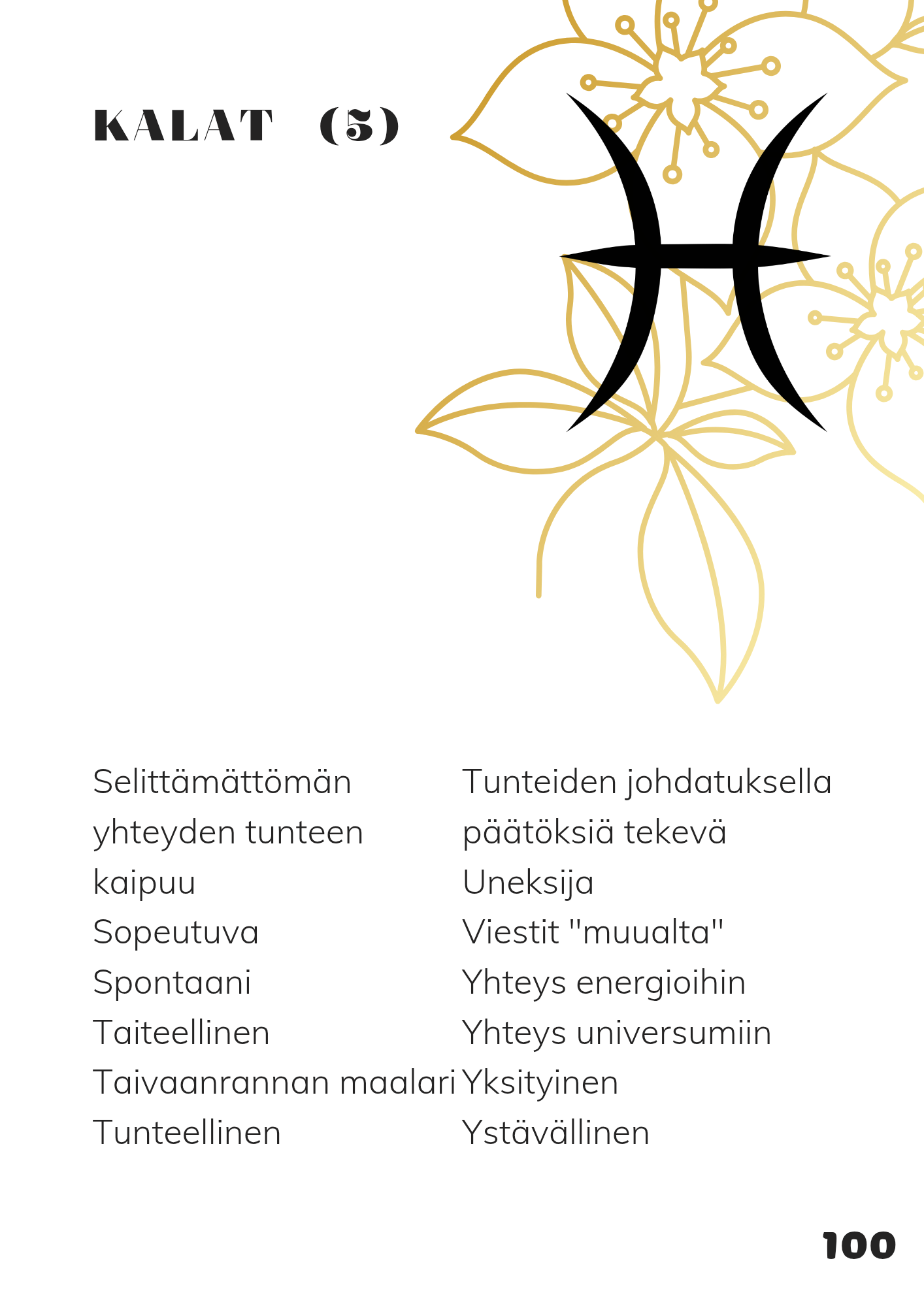 Astrologia - Avainsanojen kultainen opas