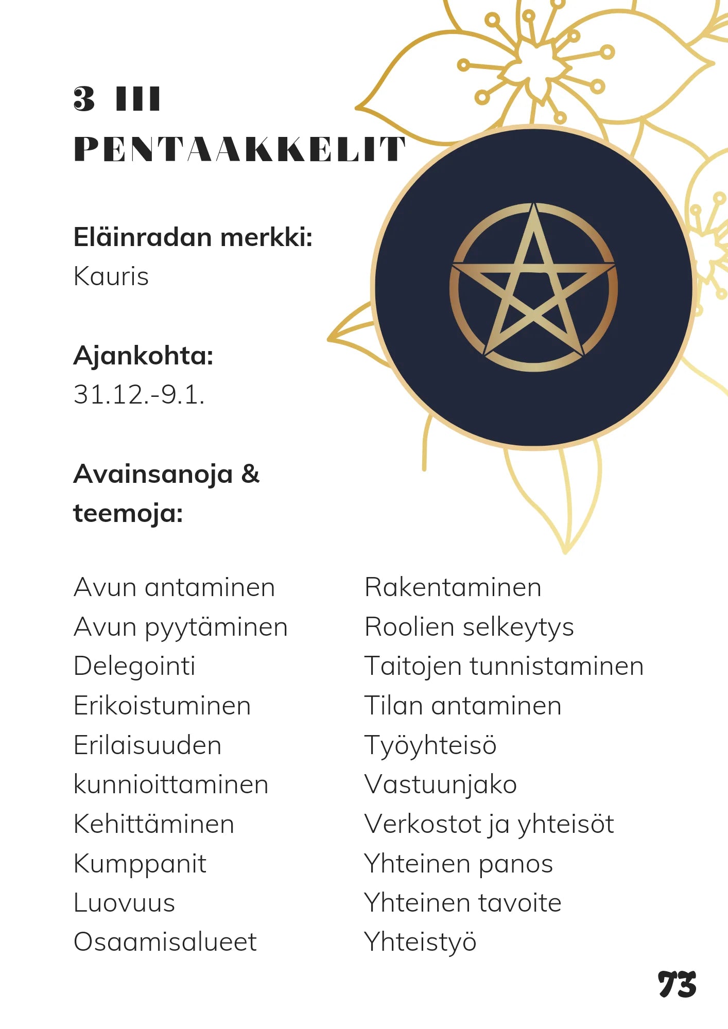 Astrologia - Avainsanojen kultainen opas